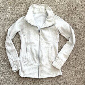 Lululemon Radiant Zip Up Jacket - Light Gray - Size 6 Small